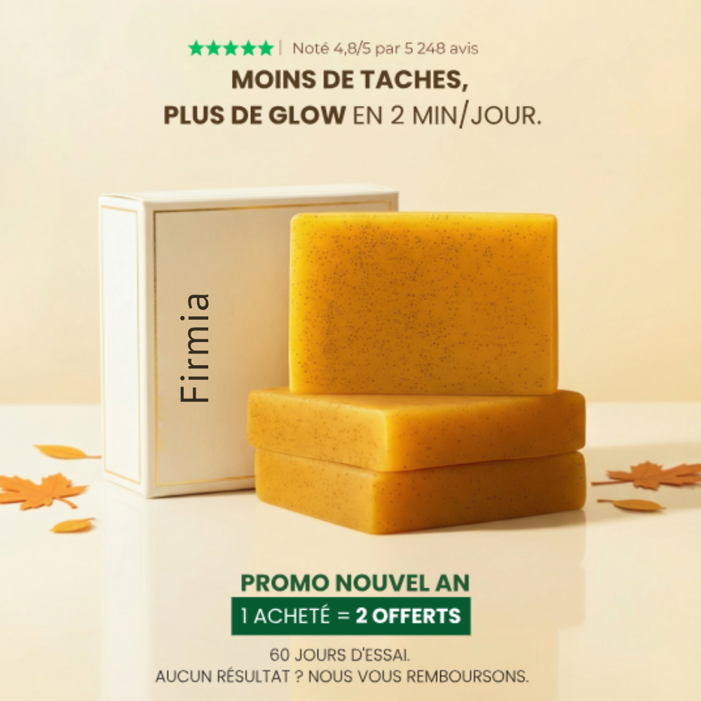 Savon Anti-Taches & Hyperpigmentation au Curcuma (+200g OFFERTS)